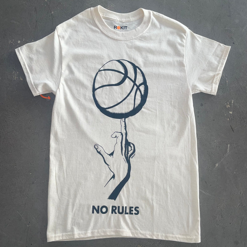 Cream No Rules Basketball T-Shirt