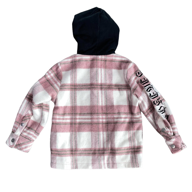 Pink Bryn Hooded Flannel