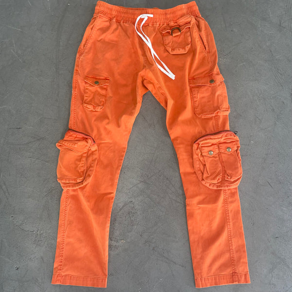 Orange Washed Cargo Pant