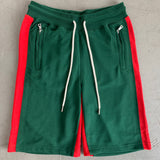 Green/Red Jogger Shorts