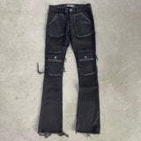 V71 Black Stacked Jean