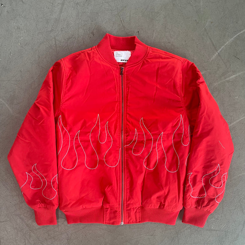 Red Flame Stitch Jacket