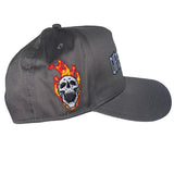 Flamming Skull Trucker