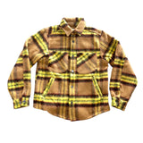 Mustard Slit Flannel Shirt