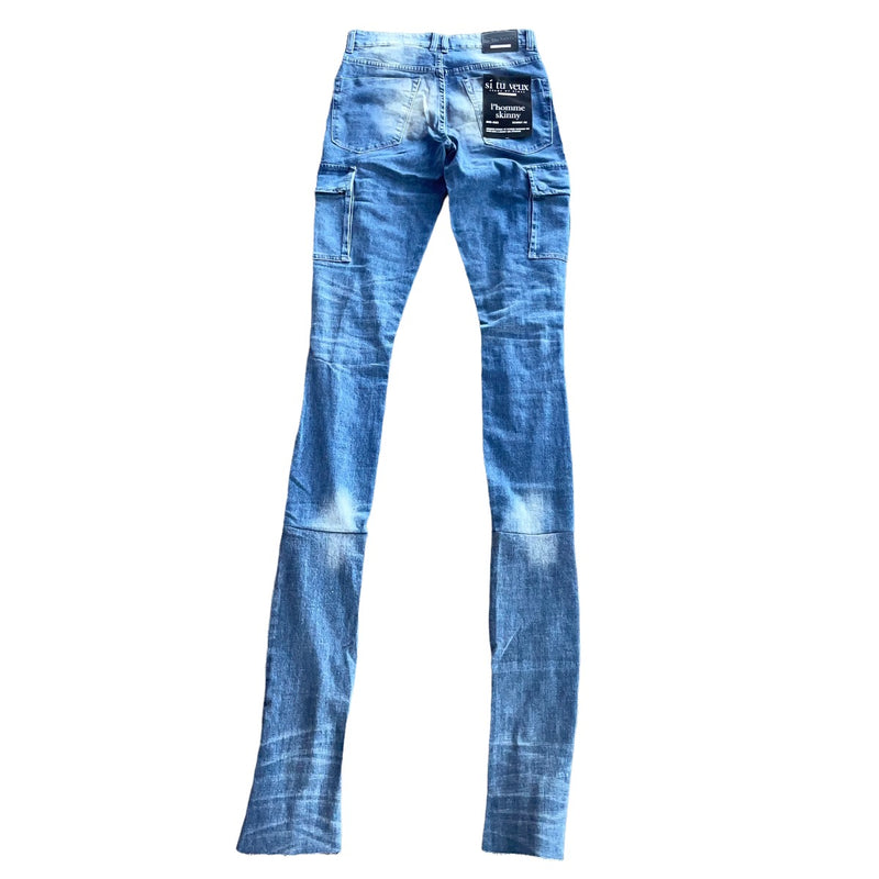 Indigo Wash Karl Super Stacked Jean