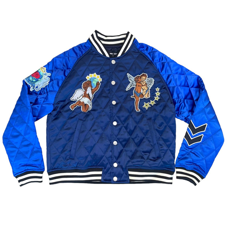Blue Satin Cherub Souvenir Jacket