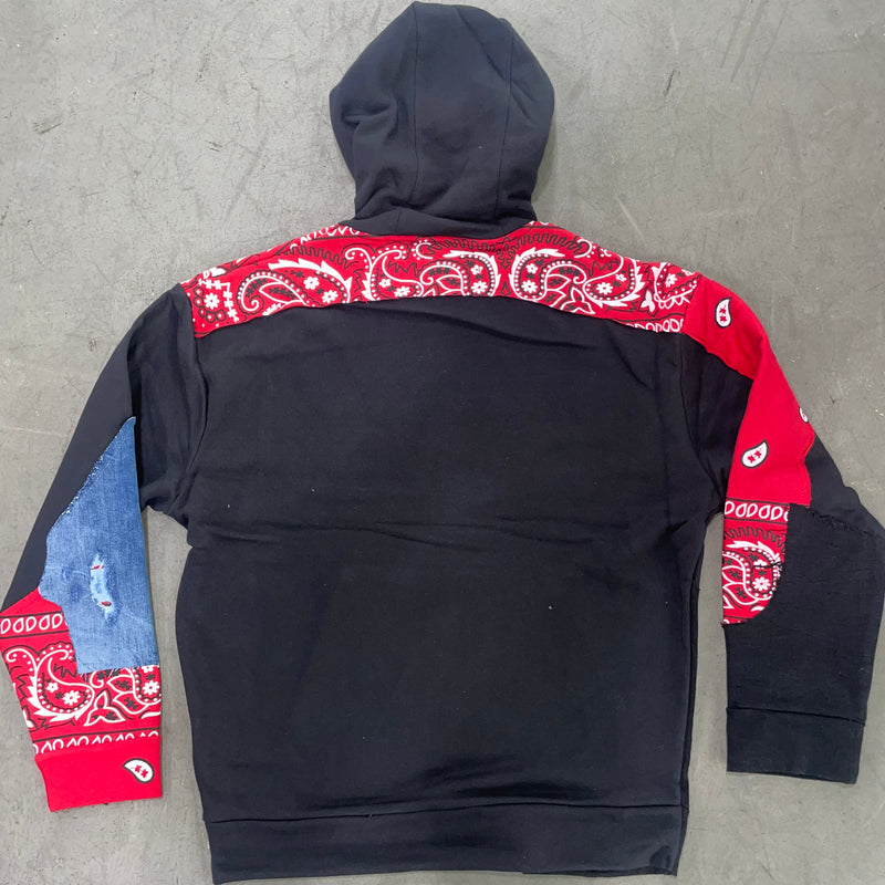 Crimson Bandana Hoodie