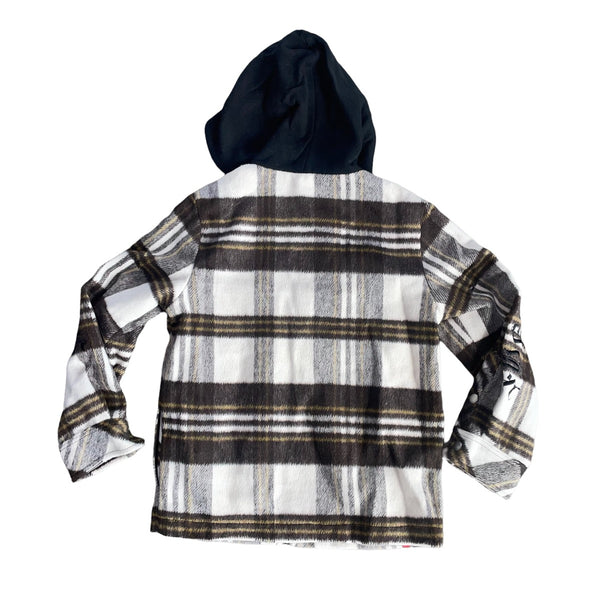Brown Bryn Hooded Flannel