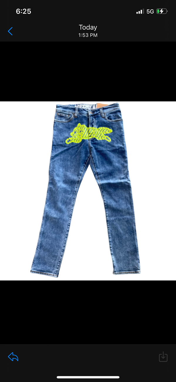 Neon Lime Jean