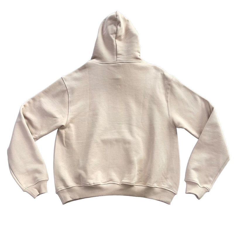 Tan Cropped Vintage Hoodie