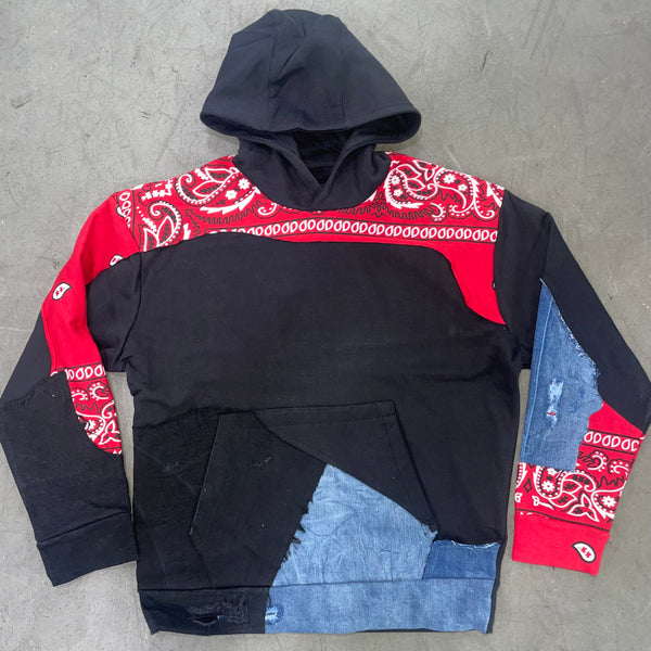 Crimson Bandana Hoodie