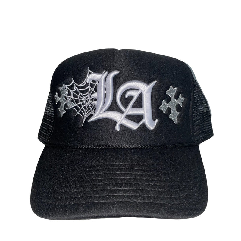 LA Spider Web Trucker Hat