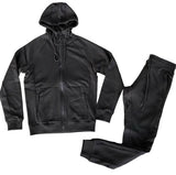 Black Zip Up Jogging Suit