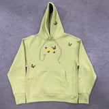 Sage Butterfly Embroidered Hoodie