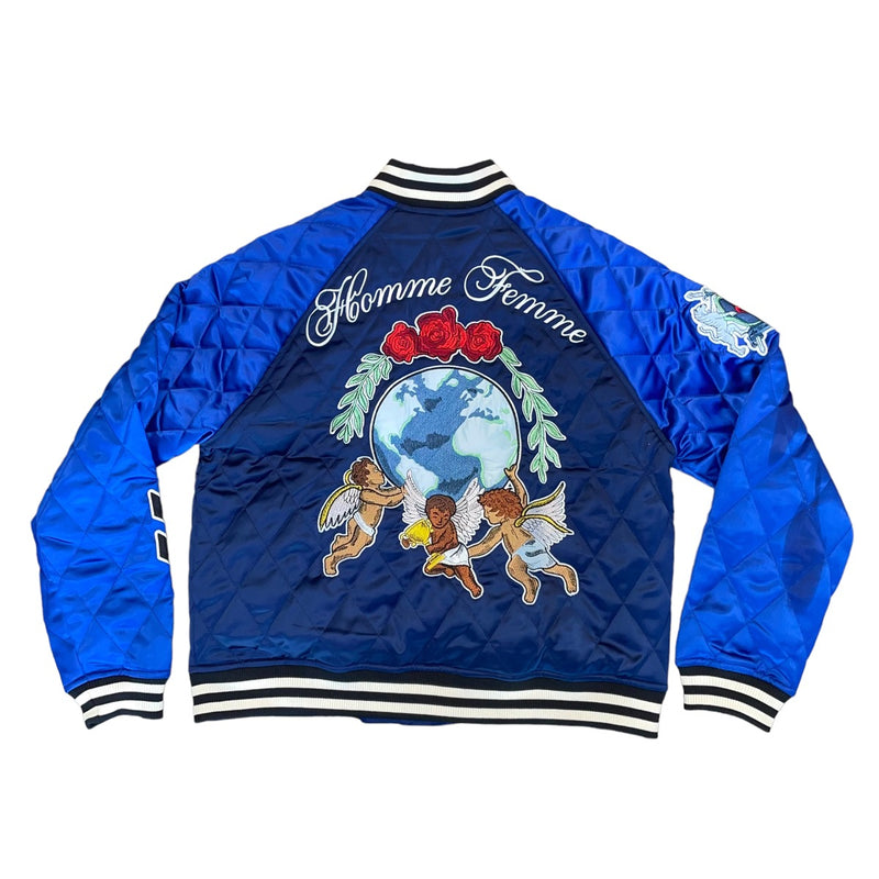 Blue Satin Cherub Souvenir Jacket